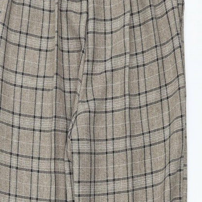 Womens UK Size 10 Preworn Regular Fit  Brown Trousers