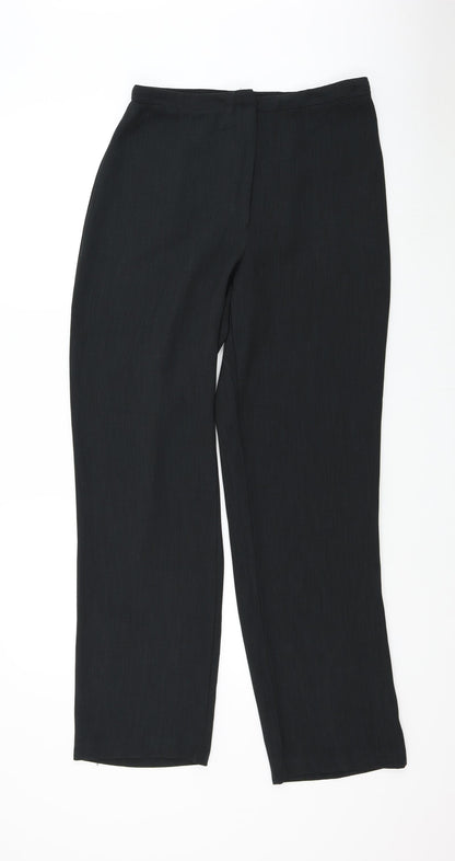 AWARD Womens Black   Trousers  Size 12 L31.5 in