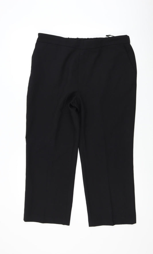 Bonmarché Womens Black   Trousers  Size 16 L25 in