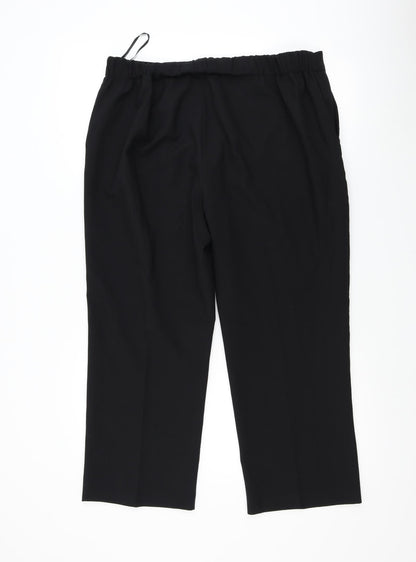 Bonmarché Womens Black   Trousers  Size 16 L25 in