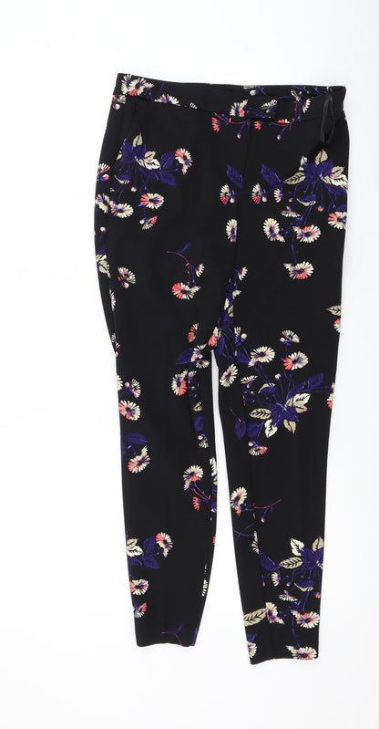 Womens UK Size 8 NEXT Regular Fit  Black Trousers