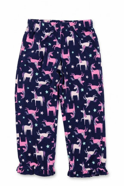 simple joys Girls Blue Solid  Top Pyjama Pants Size 5 Years