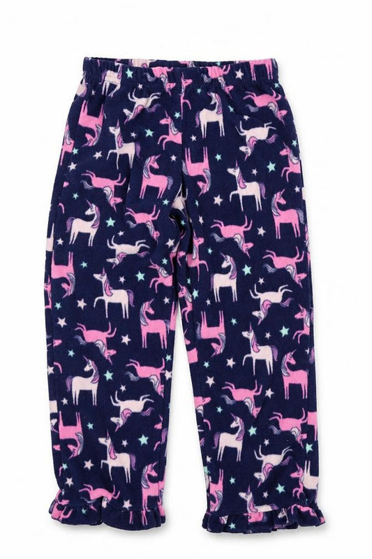 simple joys Girls Blue Solid  Top Pyjama Pants Size 5 Years