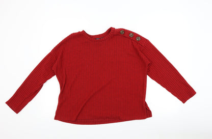 Primark Womens Red   Pullover Jumper Size S