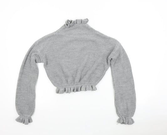 Womens UK Size M Preworn Grey Pullover Jumper