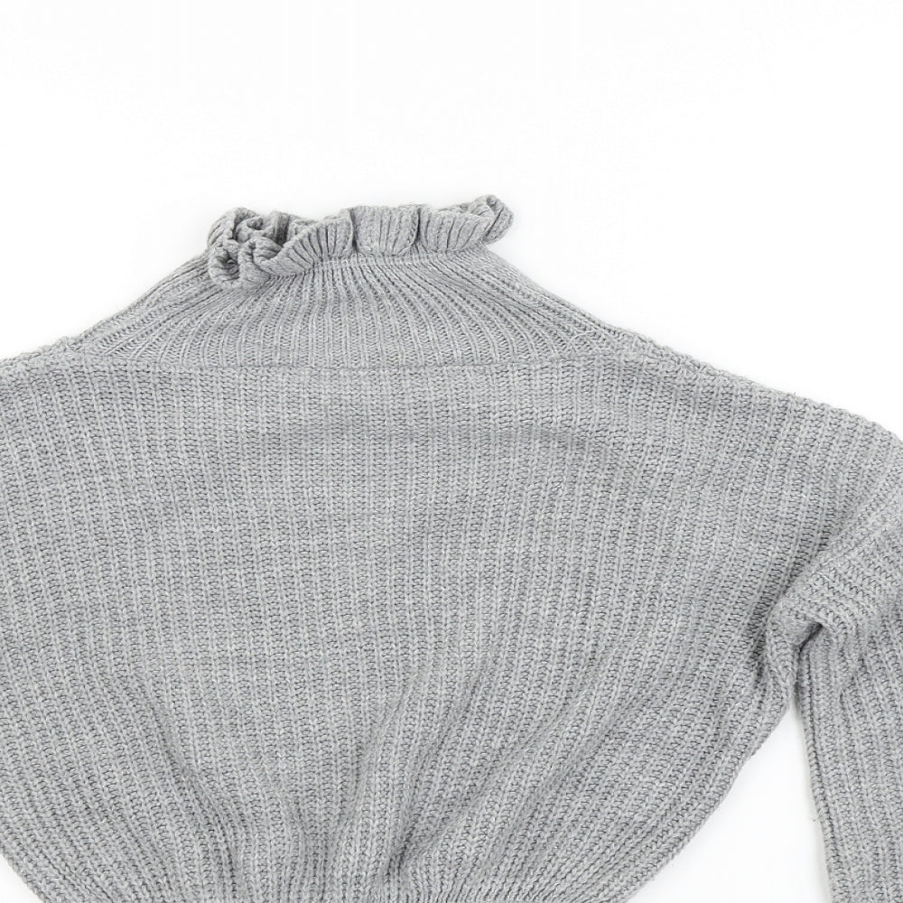Womens UK Size M Preworn Grey Pullover Jumper