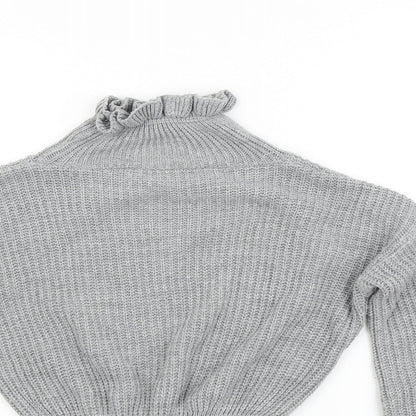 Womens UK Size M Preworn Grey Pullover Jumper