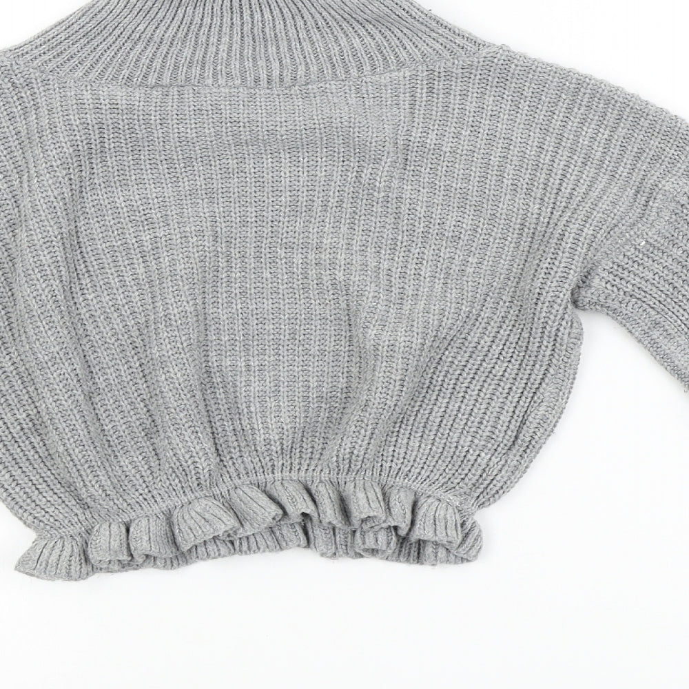 Womens UK Size M Preworn Grey Pullover Jumper