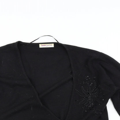 Bonmarché Womens Black   Cardigan Jumper Size M