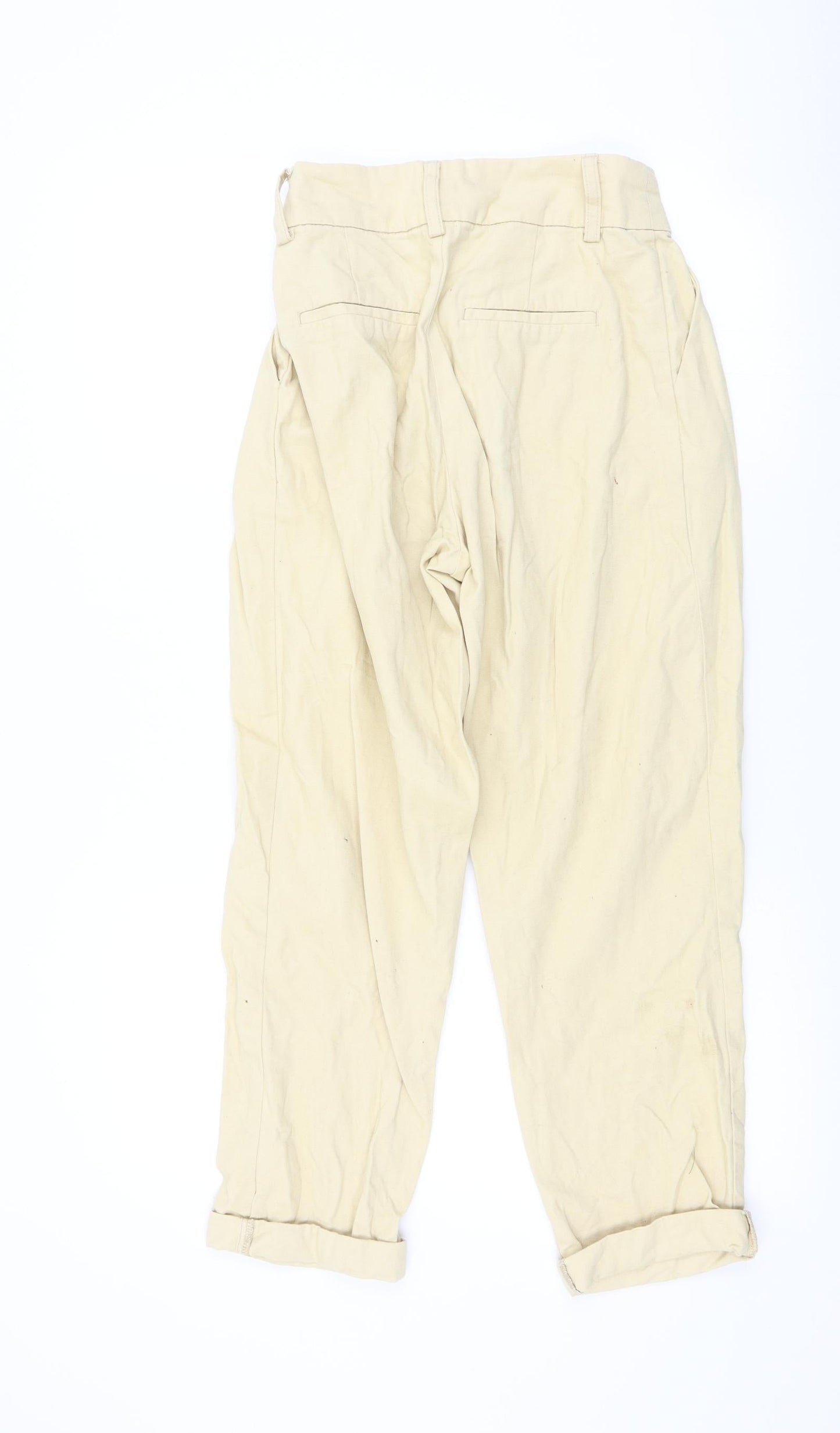 Primark Womens Yellow   Trousers  Size 4 L26 in