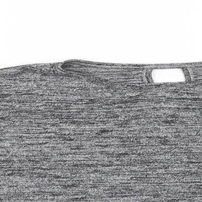 Womens UK Size M River Island Grey Basic T-Shirt