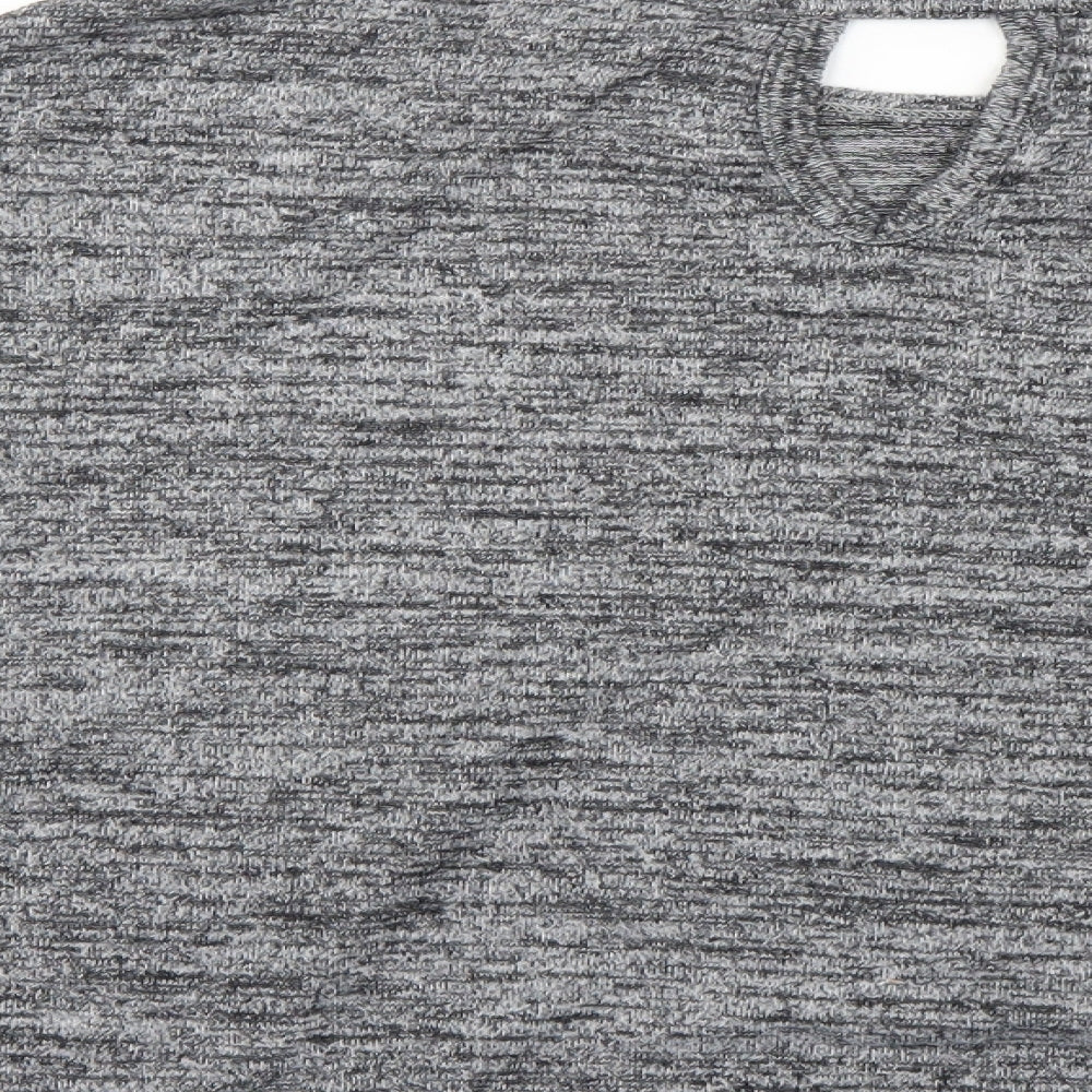 Womens UK Size M River Island Grey Basic T-Shirt