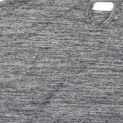 Womens UK Size M River Island Grey Basic T-Shirt