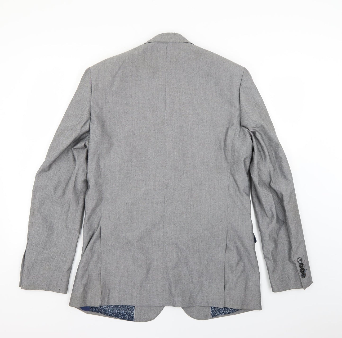 Mens UK Size 40 Cedar Wood State Regular Grey Suit Jacket