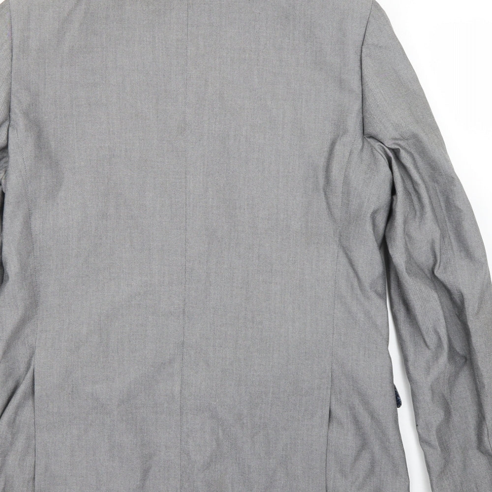 Mens UK Size 40 Cedar Wood State Regular Grey Suit Jacket