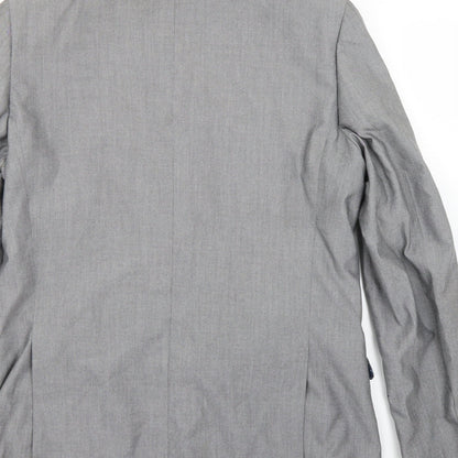 Mens UK Size 40 Cedar Wood State Regular Grey Suit Jacket