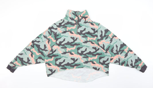 George Womens Multicoloured Camouflage  Pullover Jumper Size 12