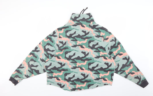 George Womens Multicoloured Camouflage  Pullover Jumper Size 12