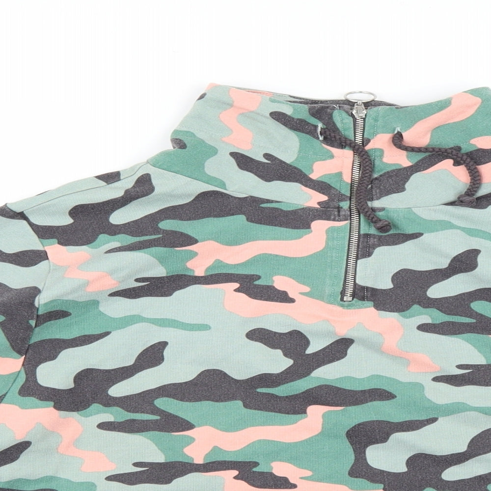 George Womens Multicoloured Camouflage  Pullover Jumper Size 12