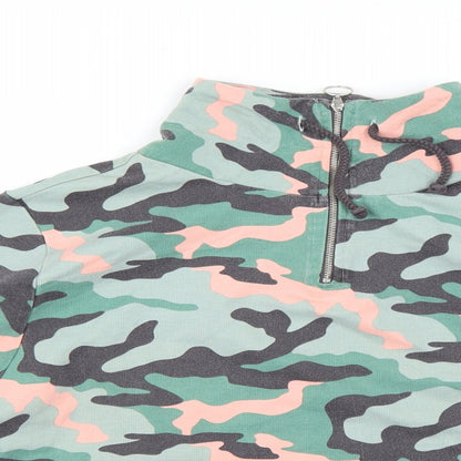 George Womens Multicoloured Camouflage  Pullover Jumper Size 12