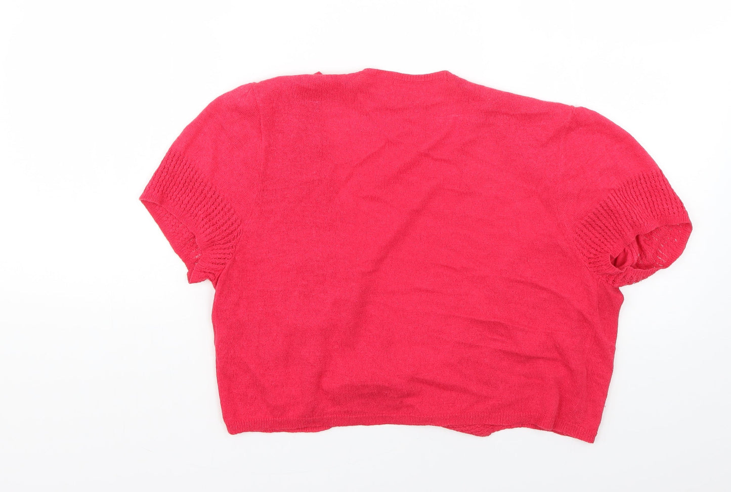 Womens UK Size 14 Marks and Spencer Pink Cardigan Jumper