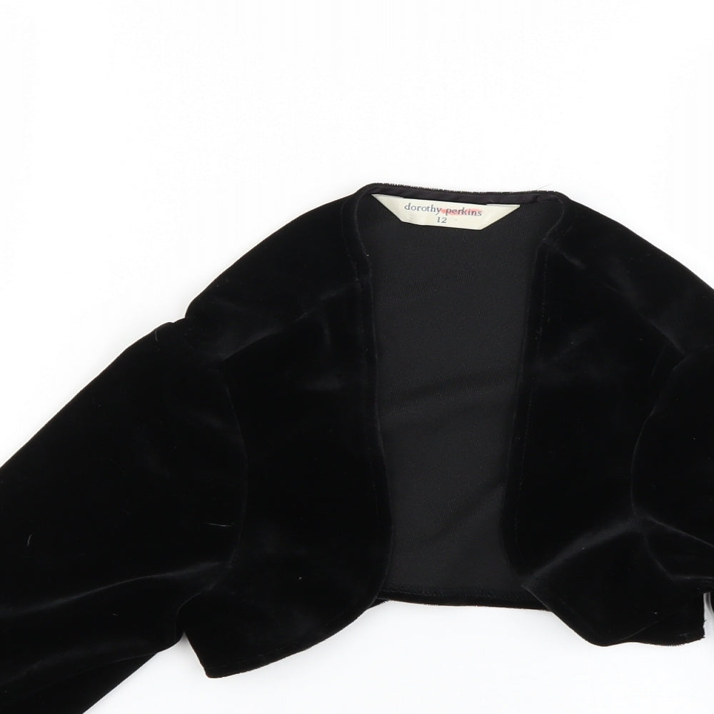 Womens UK Size 12 Dorothy Perkins Black Cardigan Jumper