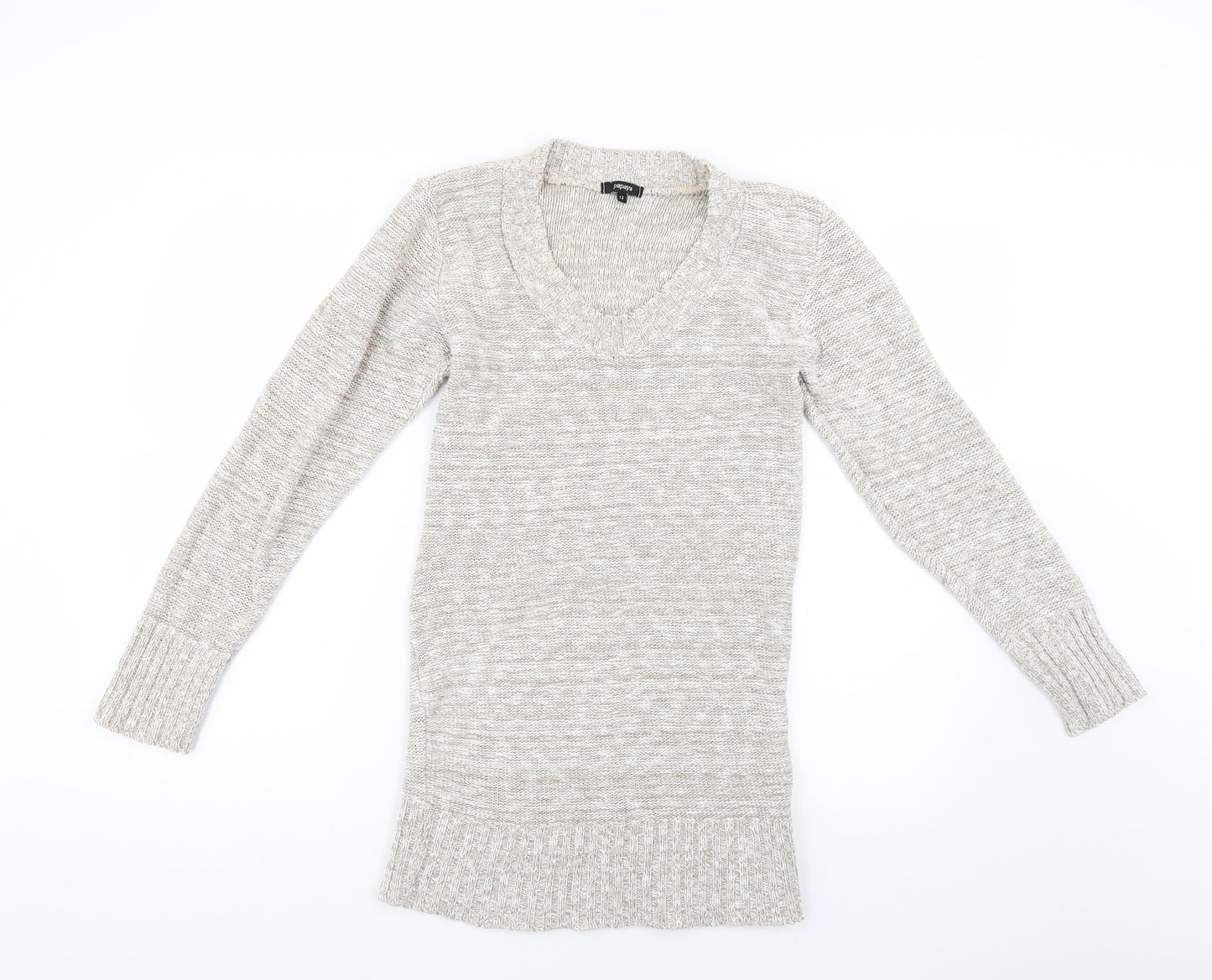 Womens UK Size 12 Papaya Grey Pullover Jumper