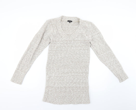 Womens UK Size 12 Papaya Grey Pullover Jumper