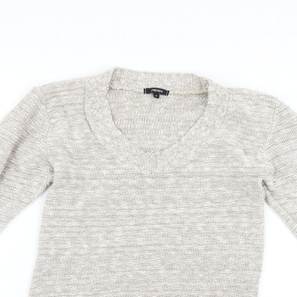 Womens UK Size 12 Papaya Grey Pullover Jumper