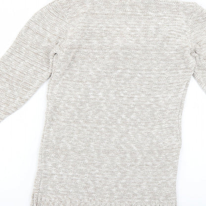 Womens UK Size 12 Papaya Grey Pullover Jumper