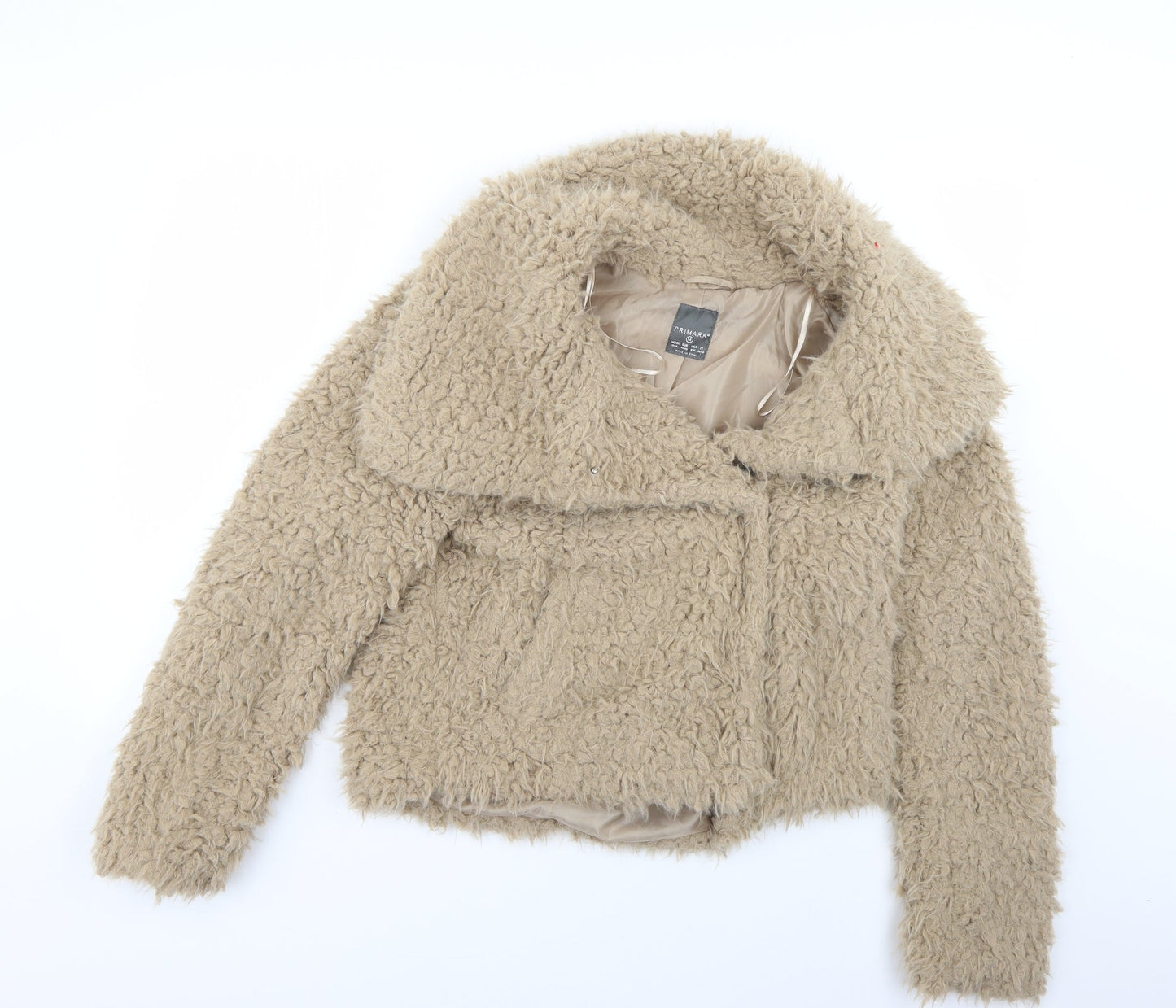 Primark Womens Beige   Overcoat Coat Size 12