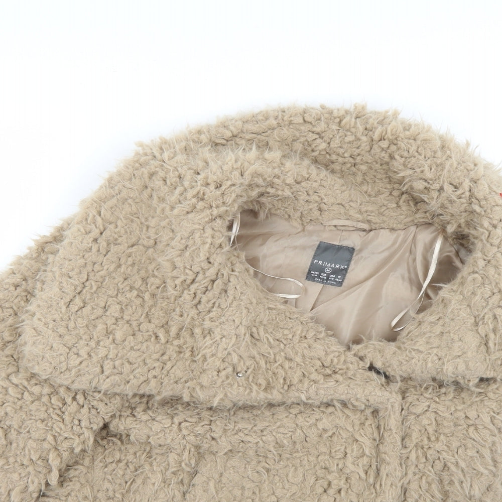 Primark Womens Beige   Overcoat Coat Size 12