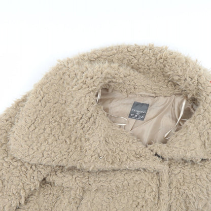 Primark Womens Beige   Overcoat Coat Size 12