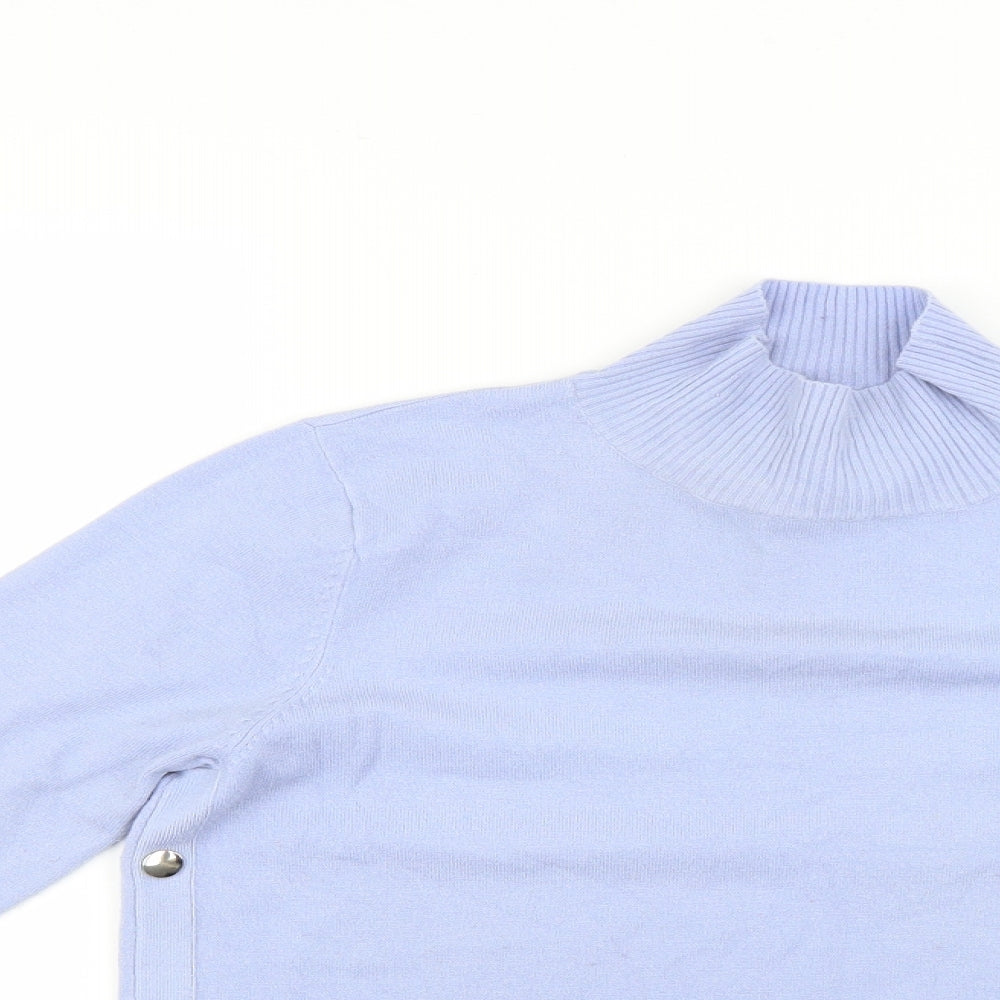 Womens UK Size 12 M&Co Blue Pullover Jumper