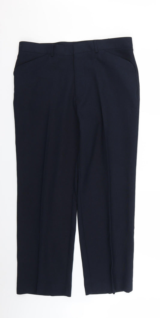 Mens UK Size 36 Preworn Regular Blue Suit
