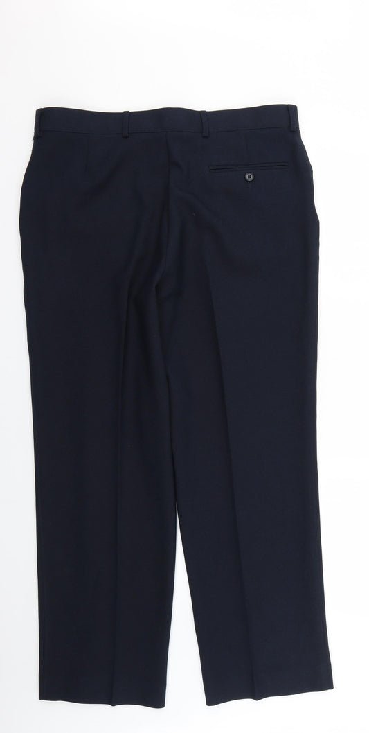 Mens UK Size 36 Preworn Regular Blue Suit