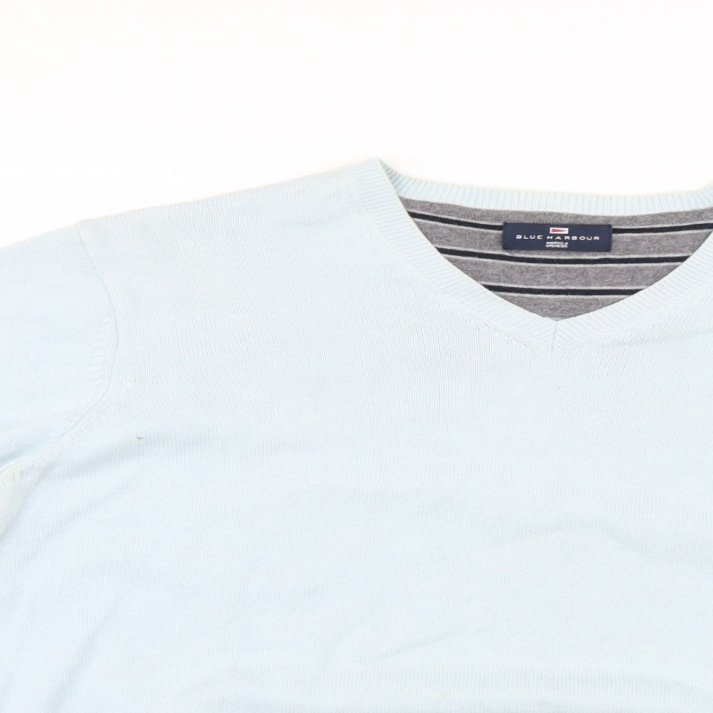 Marks and Spencer Mens Blue   Pullover Jumper Size L