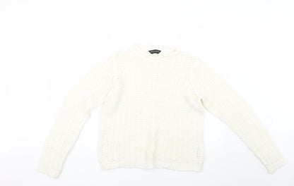 Womens UK Size 14 Dorothy Perkins White Pullover Jumper