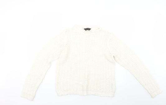 Womens UK Size 14 Dorothy Perkins White Pullover Jumper