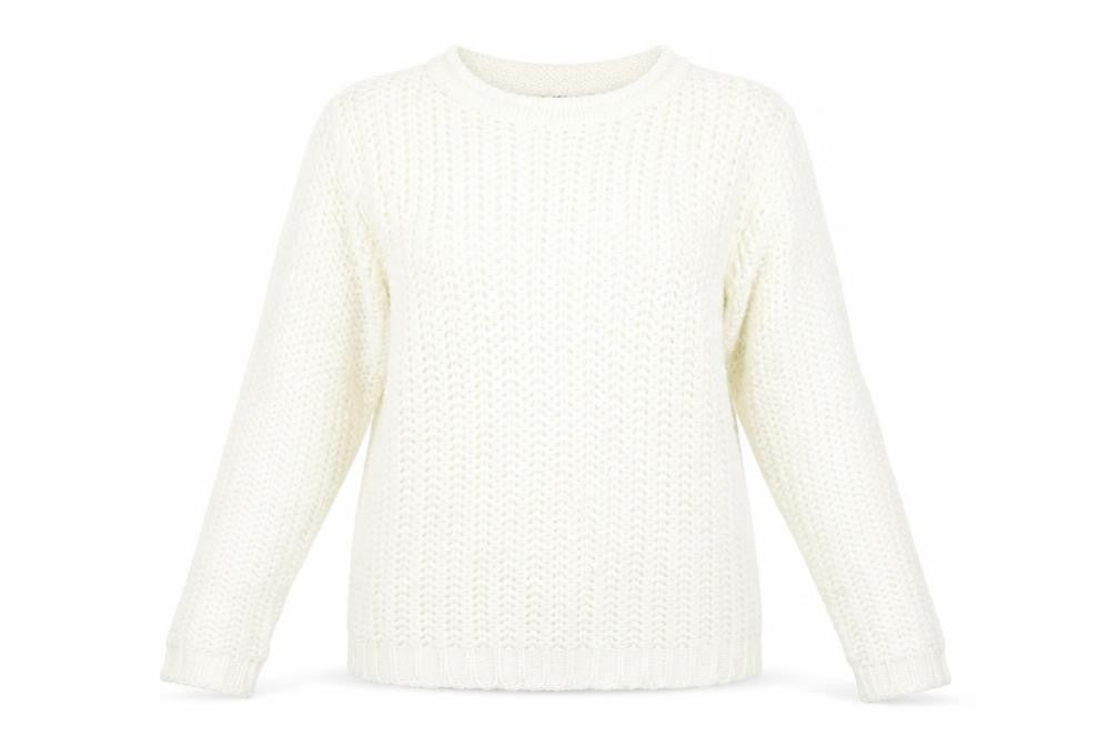 Womens UK Size 14 Dorothy Perkins White Pullover Jumper