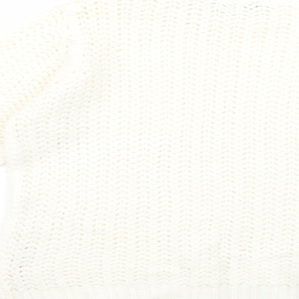 Womens UK Size 14 Dorothy Perkins White Pullover Jumper
