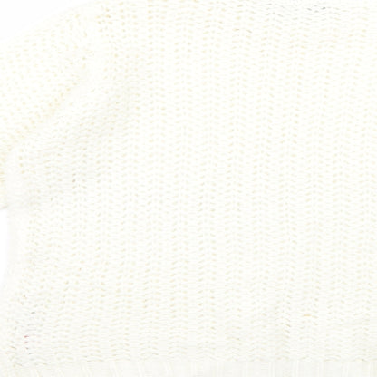 Womens UK Size 14 Dorothy Perkins White Pullover Jumper