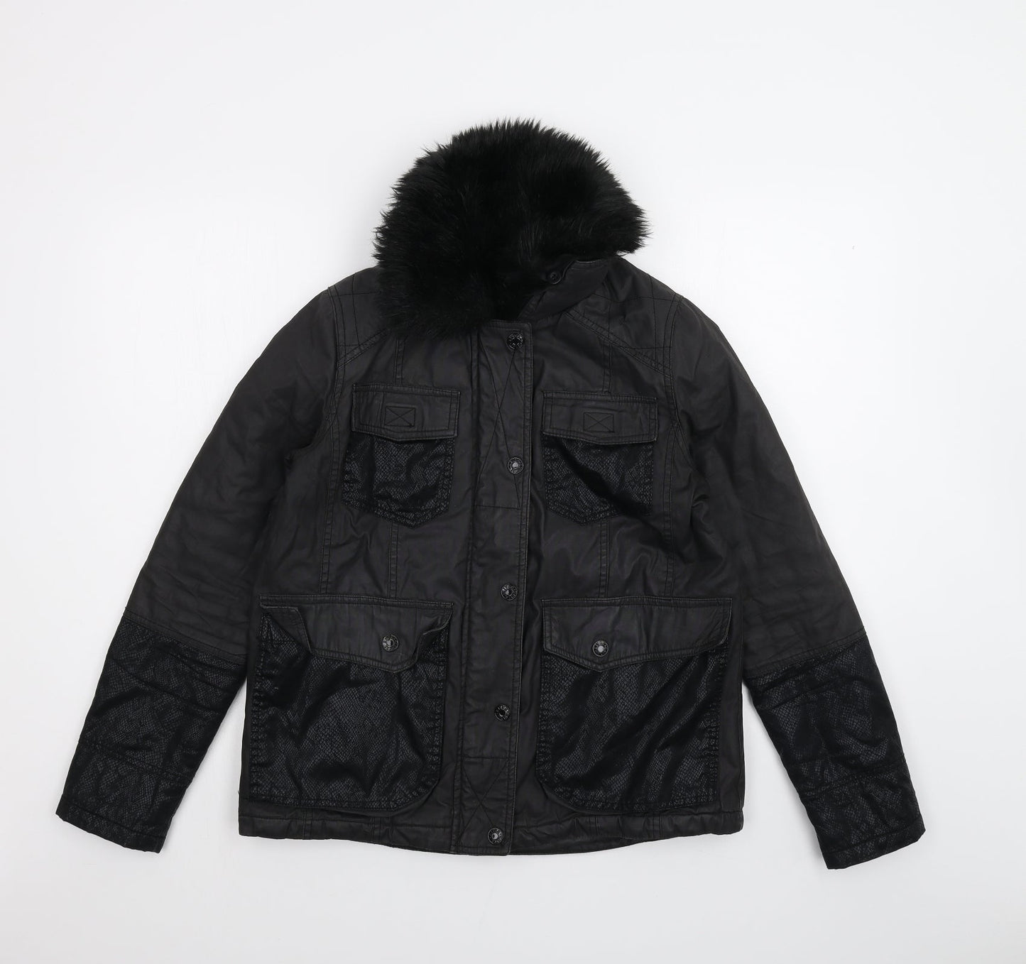 Womens UK Size 8 River Island Black Jacket
