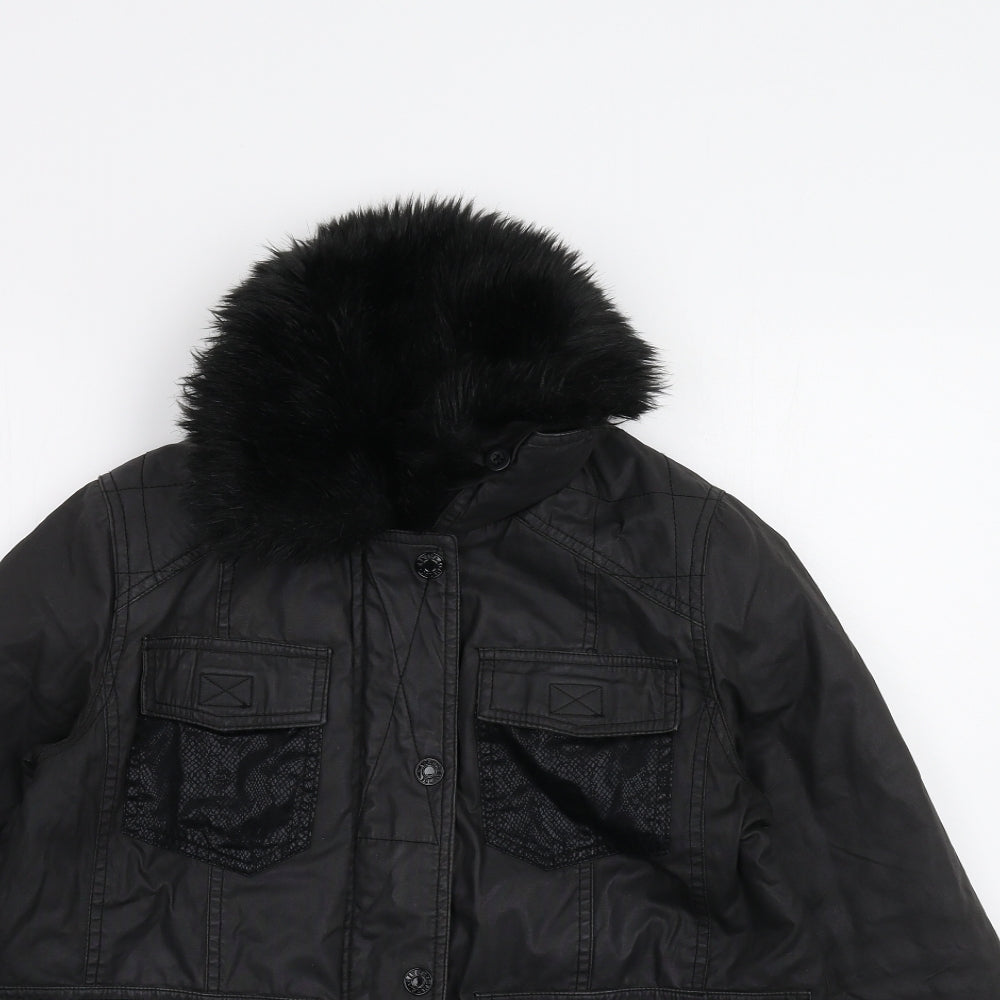 Womens UK Size 8 River Island Black Jacket