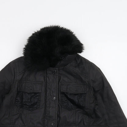Womens UK Size 8 River Island Black Jacket