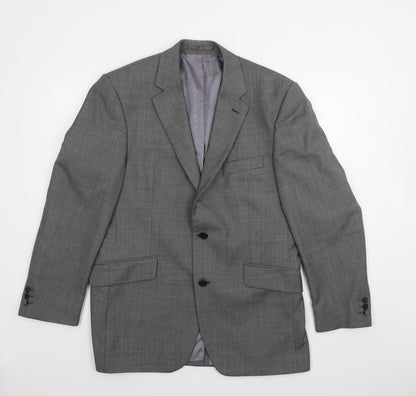 Flintoff Mens Grey   Jacket Suit Jacket Size 40