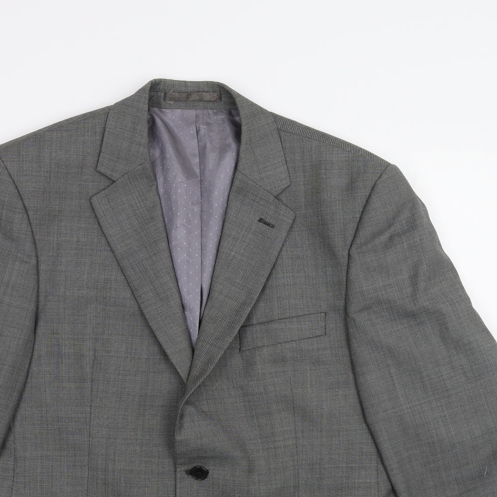 Flintoff Mens Grey   Jacket Suit Jacket Size 40