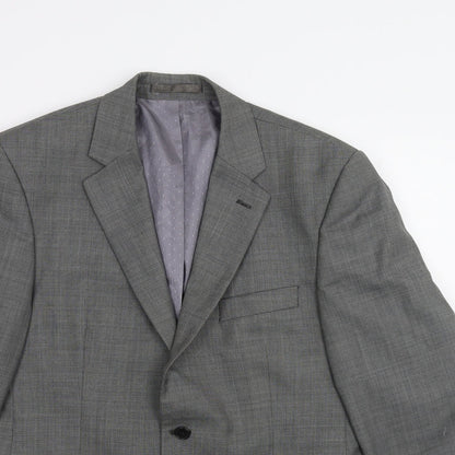 Flintoff Mens Grey   Jacket Suit Jacket Size 40
