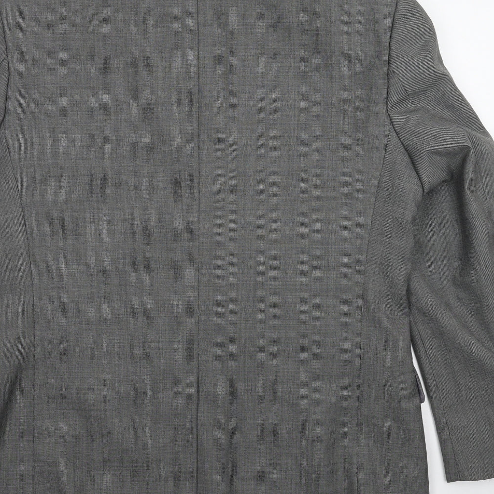 Flintoff Mens Grey   Jacket Suit Jacket Size 40