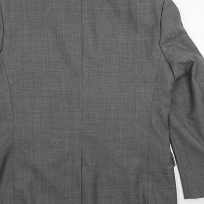 Flintoff Mens Grey   Jacket Suit Jacket Size 40